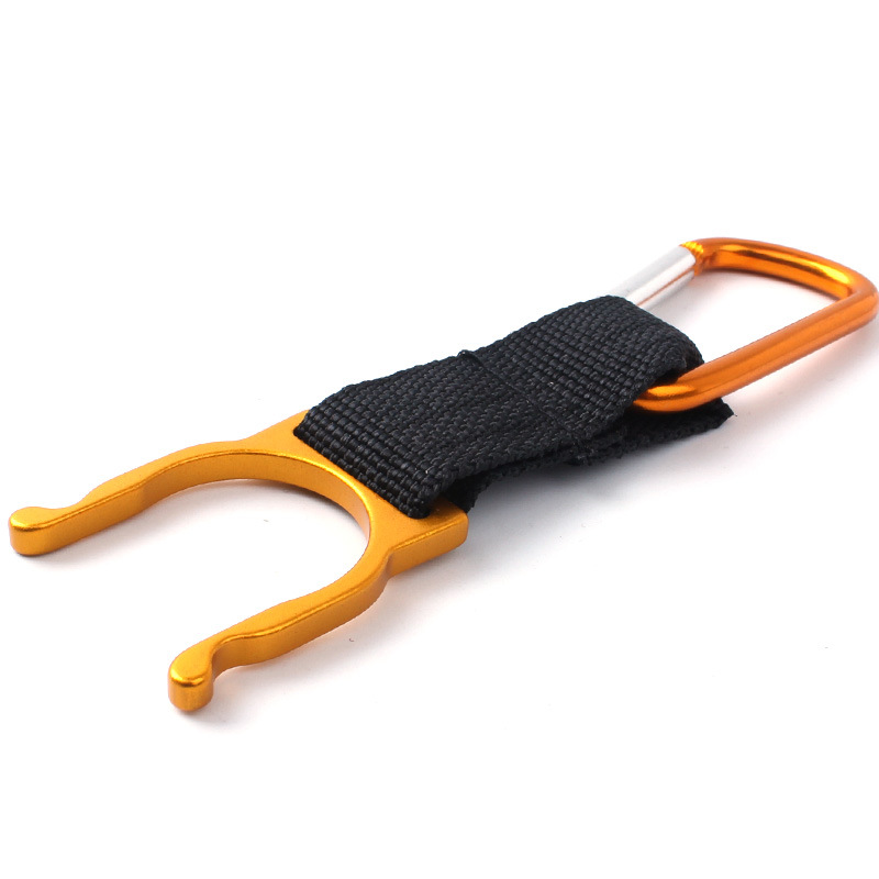 Carabiner with bottle clip
